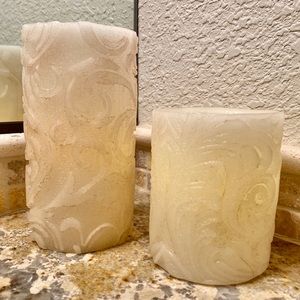 LED Embossed Candles